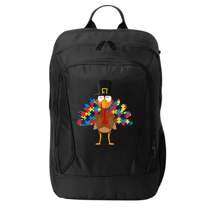 Turkeys Autism Thanksgiving Day Funny Gifts Boys Girls City Backpack