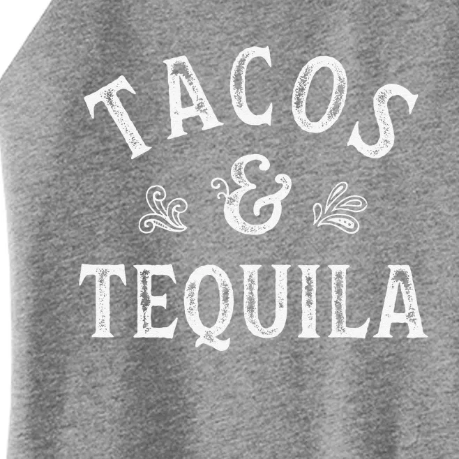 Tacos And Tequila Cinco De Mayo Mexican Drinking Women’s Perfect Tri Rocker Tank