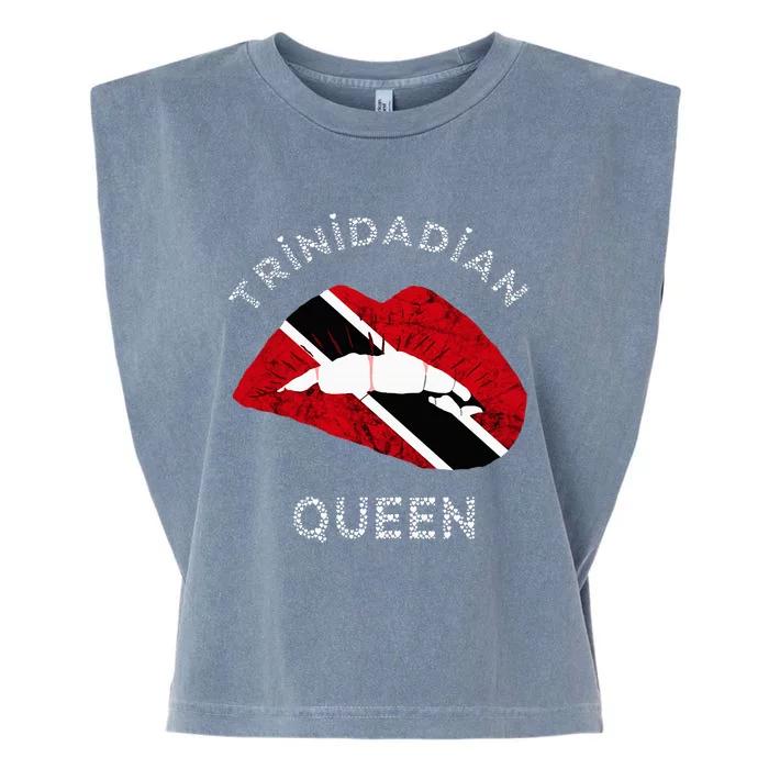 Trinidad And Tobago Trinidadian Queen Tobagonian Roots Garment-Dyed Women's Muscle Tee