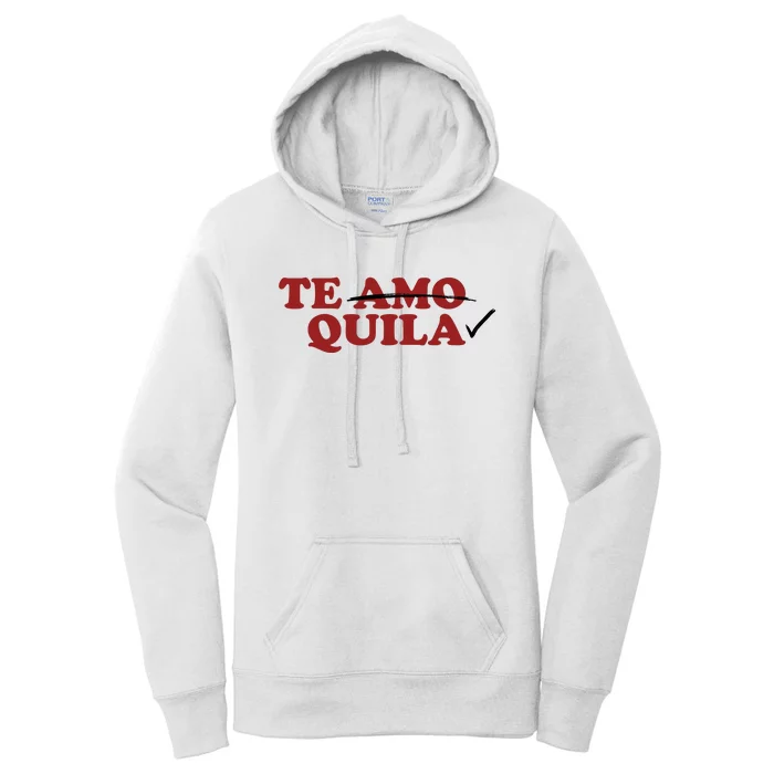 Te Amo Te Quila Funny Women's Pullover Hoodie