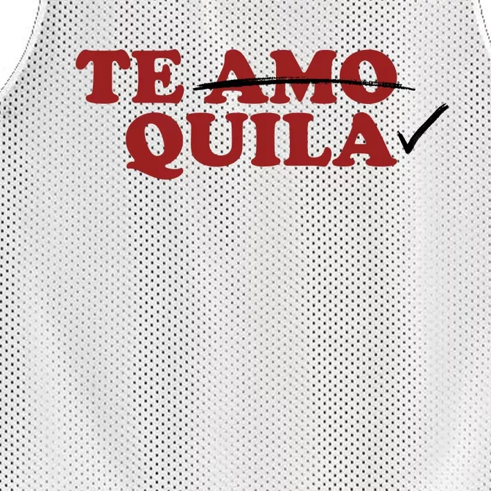 Te Amo Te Quila Funny Mesh Reversible Basketball Jersey Tank