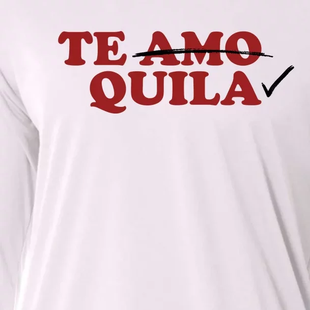 Te Amo Te Quila Funny Cooling Performance Long Sleeve Crew