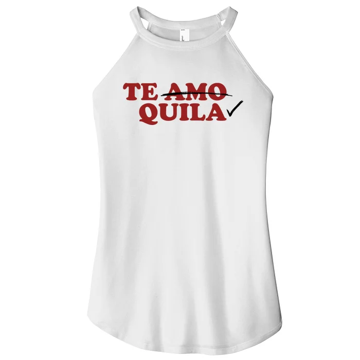 Te Amo Te Quila Funny Women’s Perfect Tri Rocker Tank