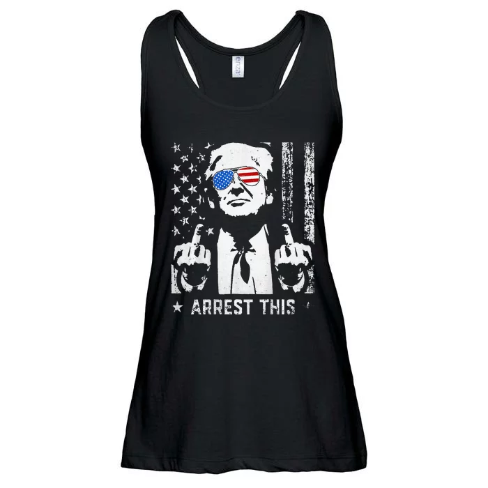 Trump Arrest This 2 Side Ladies Essential Flowy Tank