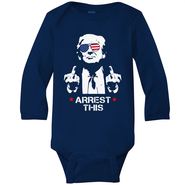 Trump Arrest This Baby Long Sleeve Bodysuit