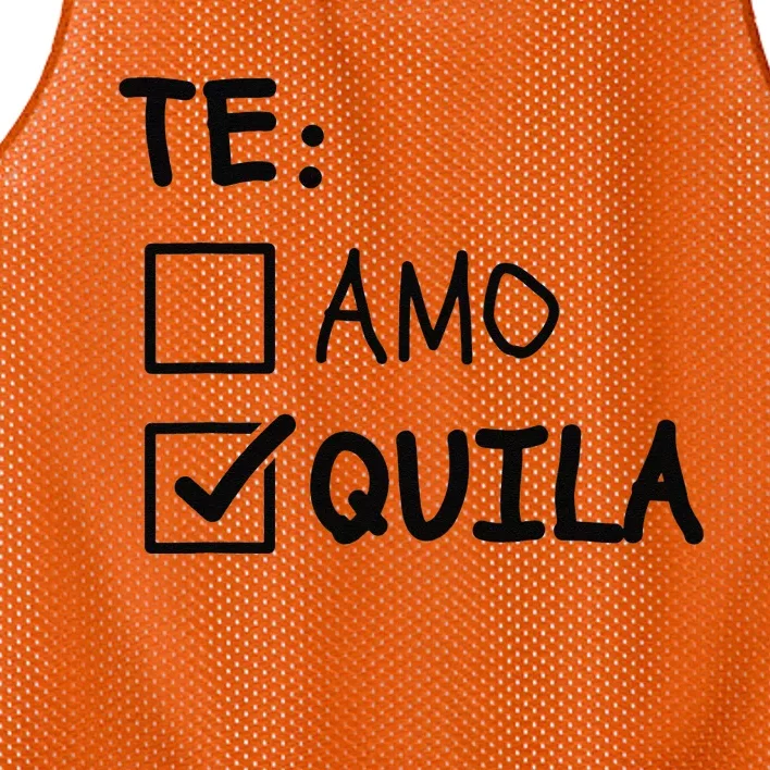 Te Amo Tequila Funny Cinco De Mayo Tequila Mesh Reversible Basketball Jersey Tank