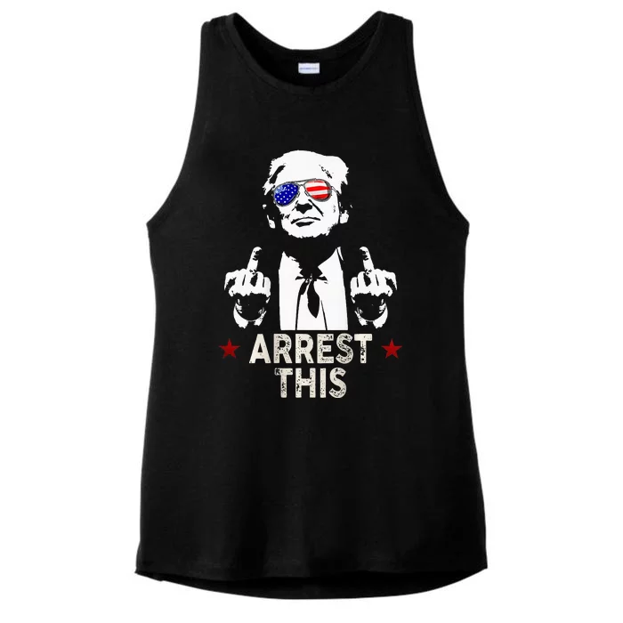 Trump Arrest This Ladies Tri-Blend Wicking Tank