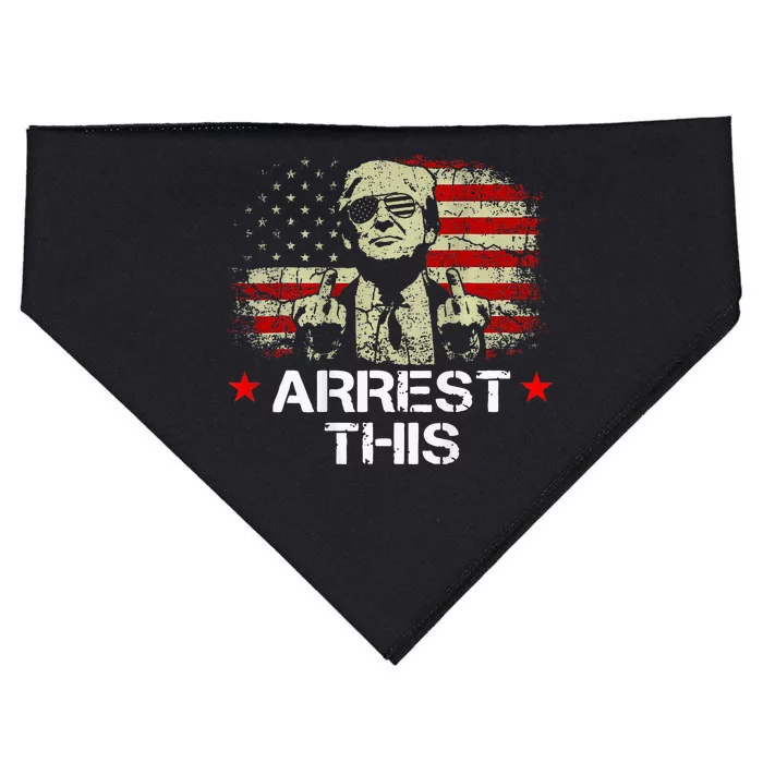 Trump Arrest This Funny Trump 2024 Convicted Felon USA-Made Doggie Bandana