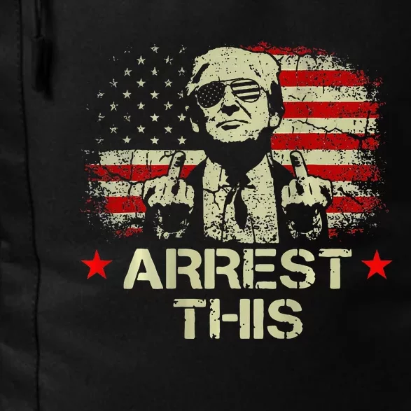 Trump Arrest This Funny Trump 2024 Front On The Back Daily Commute Backpack