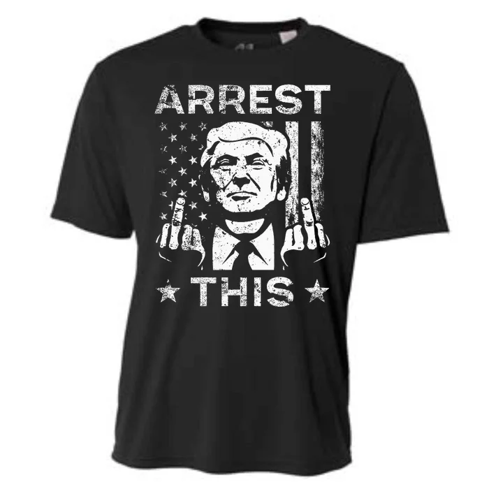 Trump Arrest This Fingers Cooling Performance Crew T-Shirt