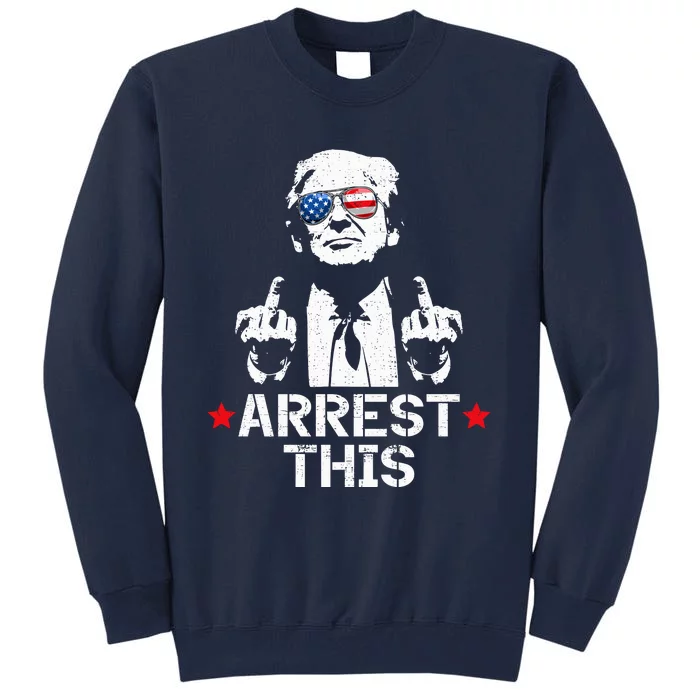 Trump Arrest This Funny Trump 2024 Convicted Felon Tall Sweatshirt