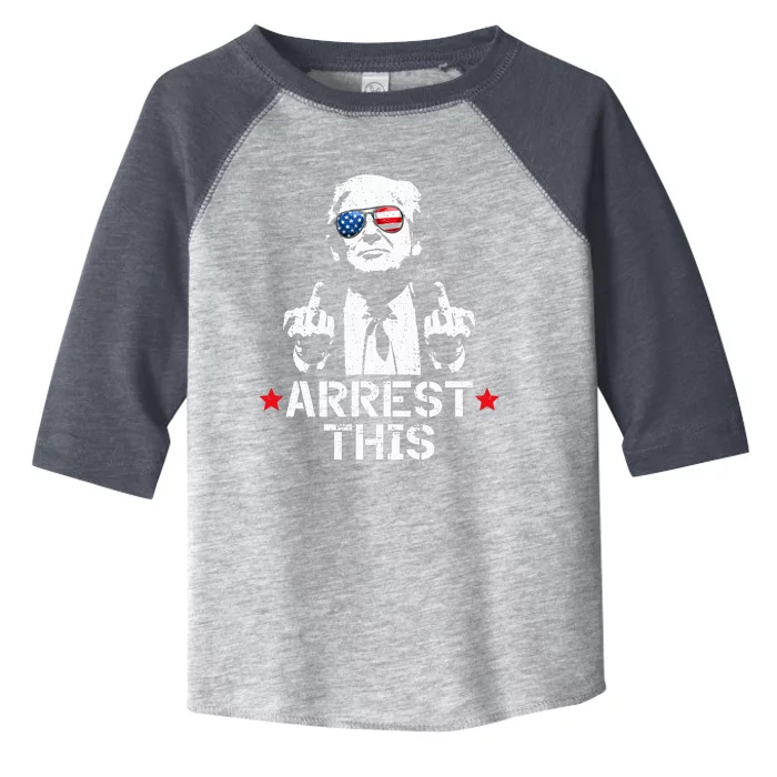 Trump Arrest This Funny Trump 2024 Convicted Felon Toddler Fine Jersey T-Shirt