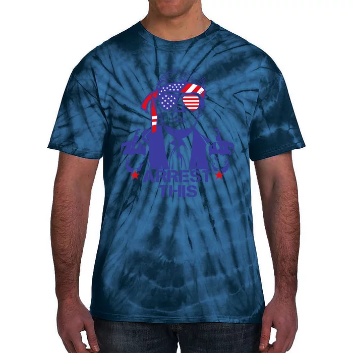 Trump Arrest This Funny Trump 2024 Convicted Felon Tie-Dye T-Shirt