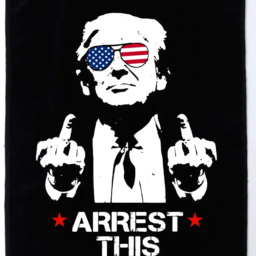 Trump Arrest This Funny Trump 2024 Convicted Felon Platinum Collection Golf Towel