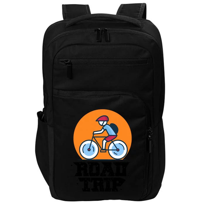 Travel And Tour With Road Trip Funny Impact Tech Backpack