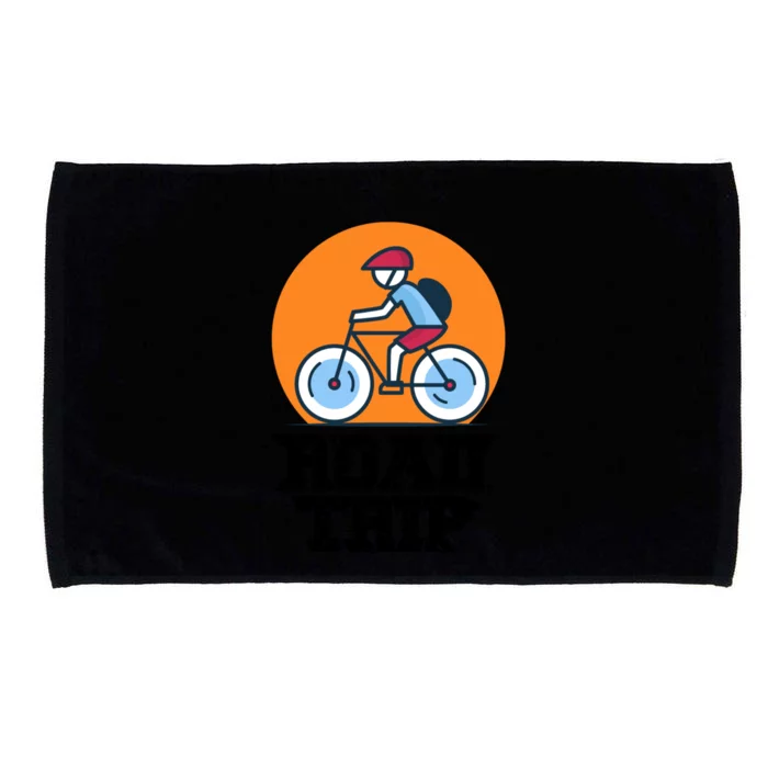 Travel And Tour With Road Trip Funny Microfiber Hand Towel