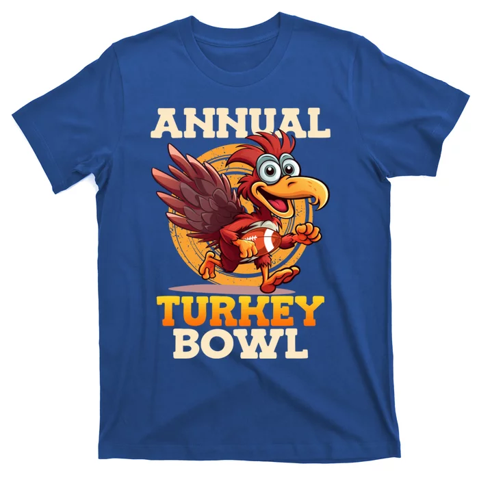 Thanksgiving Annual Turkey Bowl American Football Turkeys Gift T-Shirt