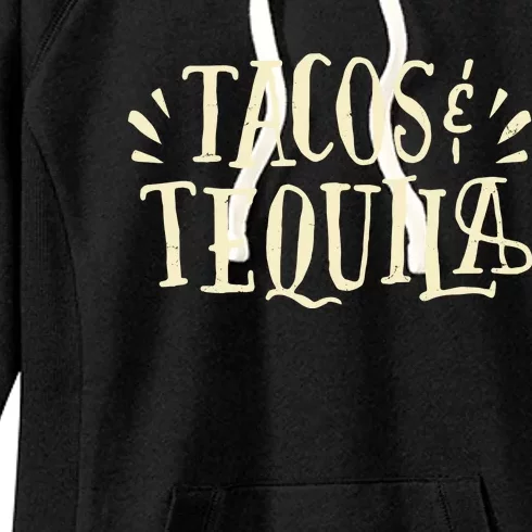 Tacos And Tequila Party Women's Fleece Hoodie