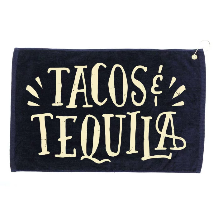 Tacos And Tequila Party Grommeted Golf Towel