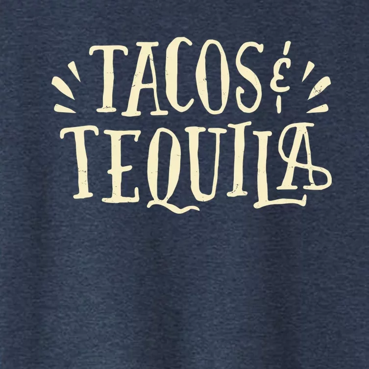 Tacos And Tequila Party Women's Crop Top Tee