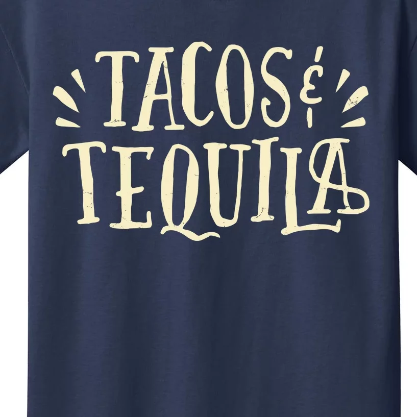 Tacos And Tequila Party Kids T-Shirt