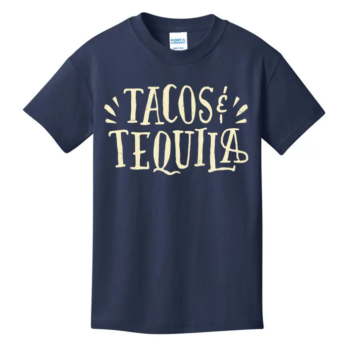 Tacos And Tequila Party Kids T-Shirt