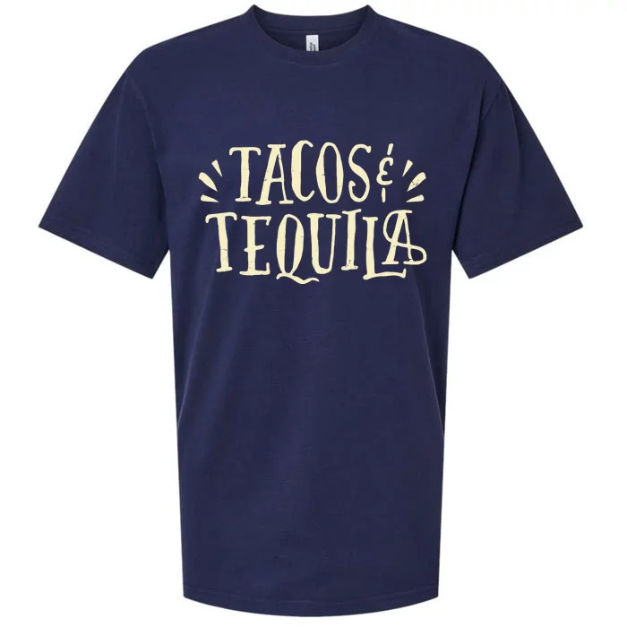 Tacos And Tequila Party Sueded Cloud Jersey T-Shirt