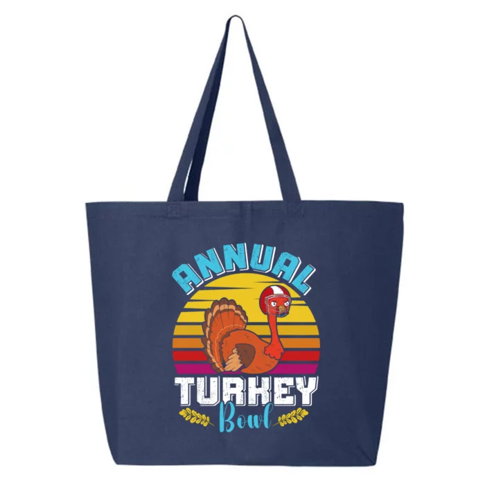 Thanksgiving Annual Turkey Bowl American Football Usa Meaningful Gift 25L Jumbo Tote