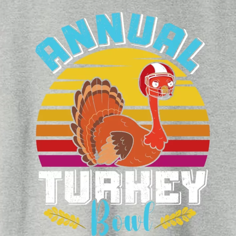 Thanksgiving Annual Turkey Bowl American Football Usa Meaningful Gift Women's Crop Top Tee