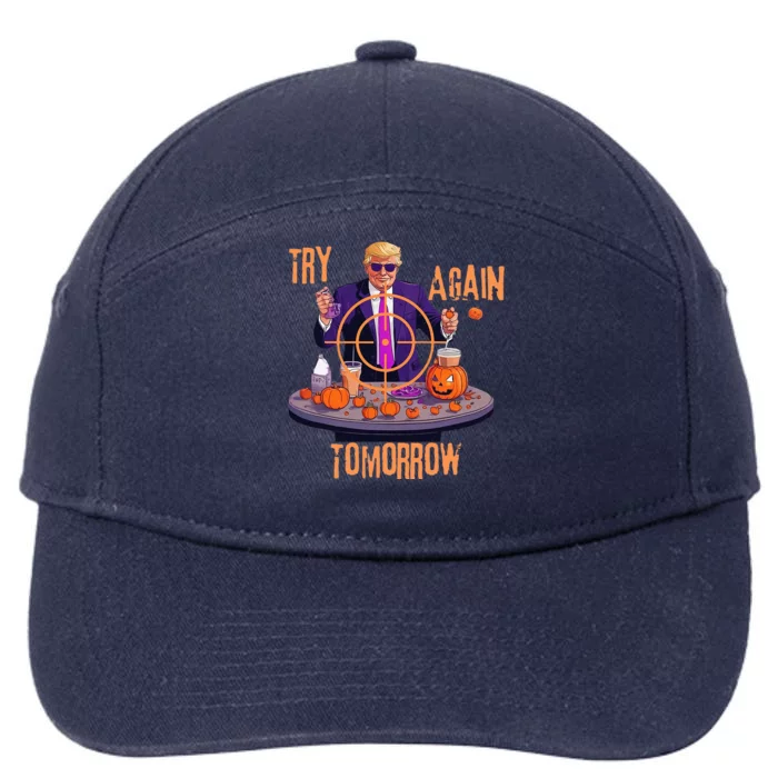 Try Again Tomorrow Trump Halloween 7-Panel Snapback Hat