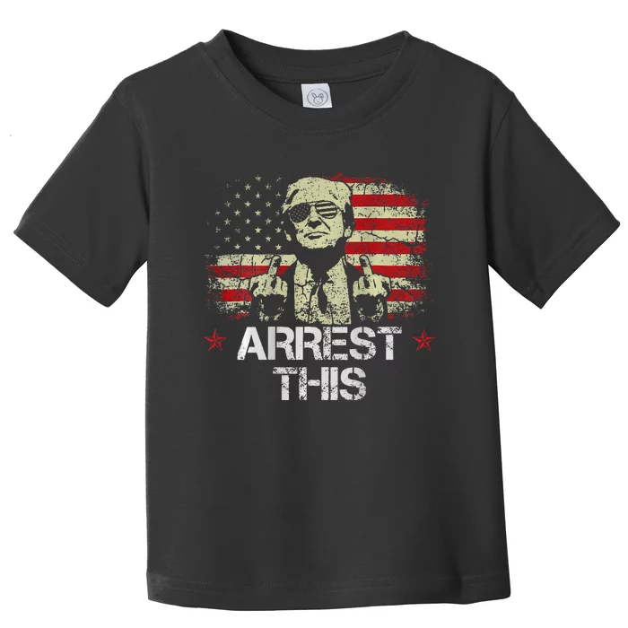 Trump Arrest This Funny Pro Trump 2024 Toddler T-Shirt