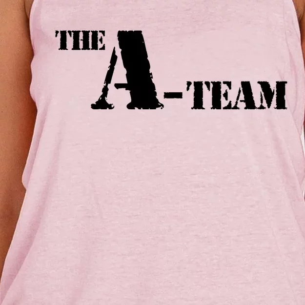 The A Team Classic Tv Show Women's Knotted Racerback Tank