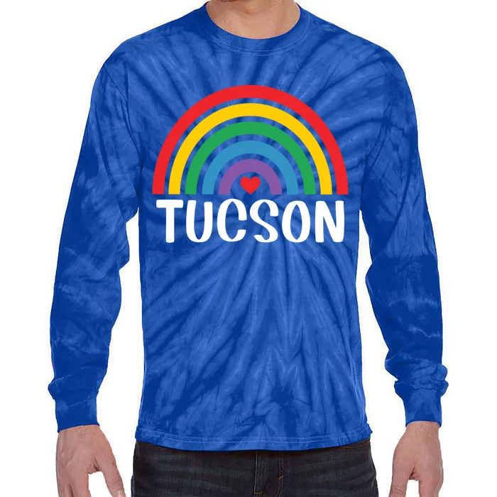 Tucson Arizona Travel I Love Tucson Usa Gift Tie-Dye Long Sleeve Shirt