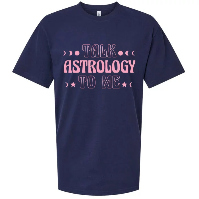 Talk Astrology To Me Funny Zodiac Sueded Cloud Jersey T-Shirt