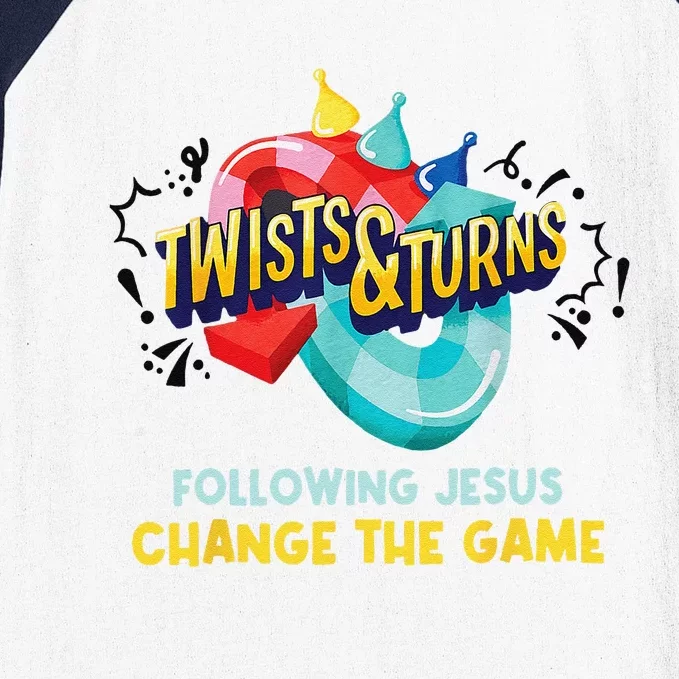 Twists And Turns VBS Follow Jesus Change The Games Baseball Sleeve Shirt