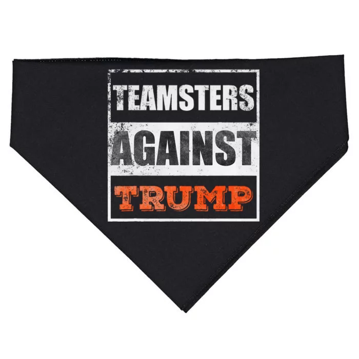 Teamsters Against Trump USA-Made Doggie Bandana