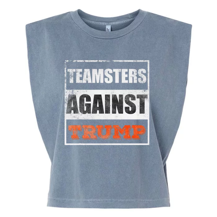 Teamsters Against Trump Garment-Dyed Women's Muscle Tee