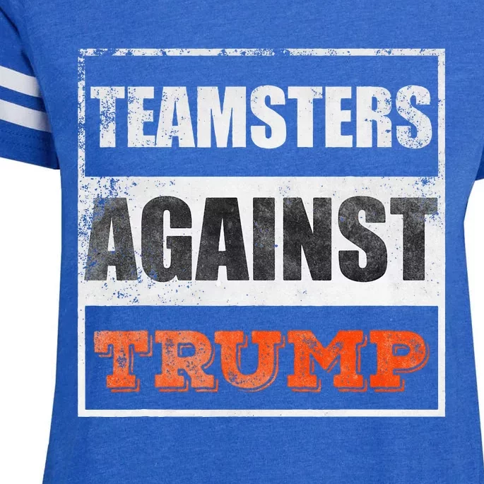 Teamsters Against Trump Enza Ladies Jersey Football T-Shirt