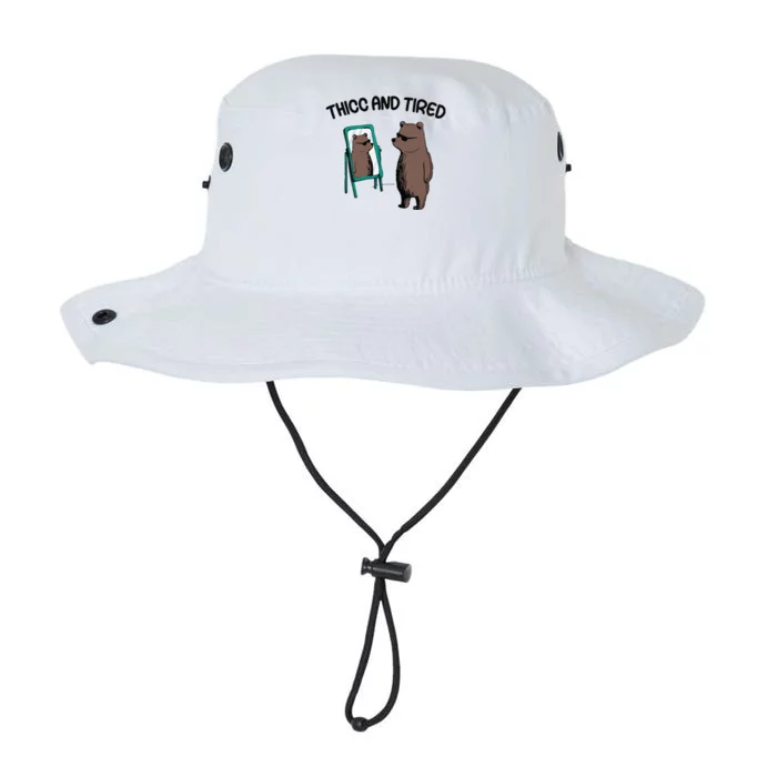 Thicc And Tired Bear Legacy Cool Fit Booney Bucket Hat