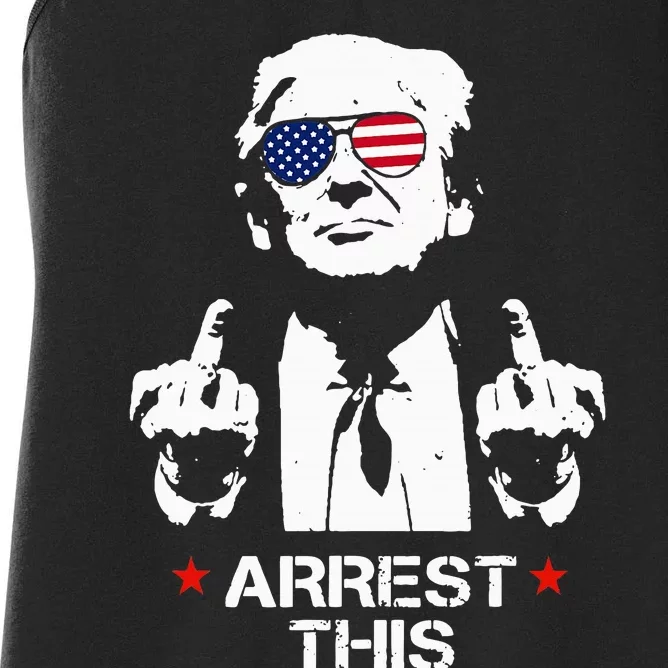 Trump Arrest This Women's Racerback Tank