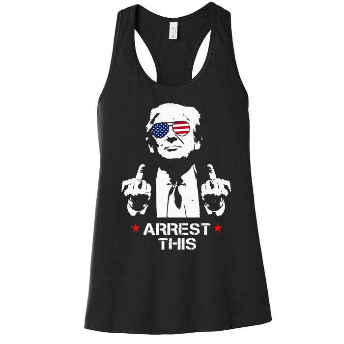 Trump Arrest This Women's Racerback Tank