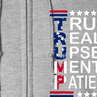 Trump Apparel Truth Really Upsets Mental Patients Full Zip Hoodie