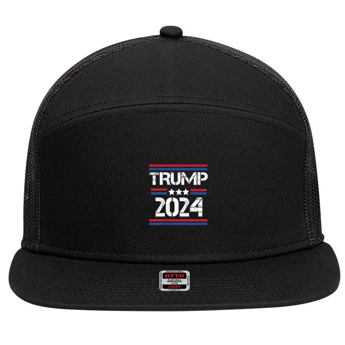 Trump Arrest This 2 Side 7 Panel Mesh Trucker Snapback Hat