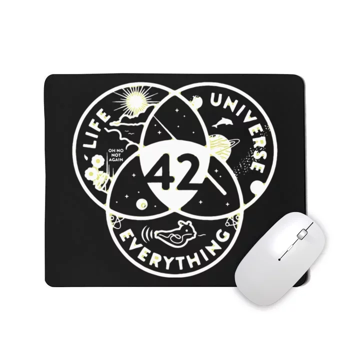 The Answer To Life The Universe And Everything 42 Mousepad