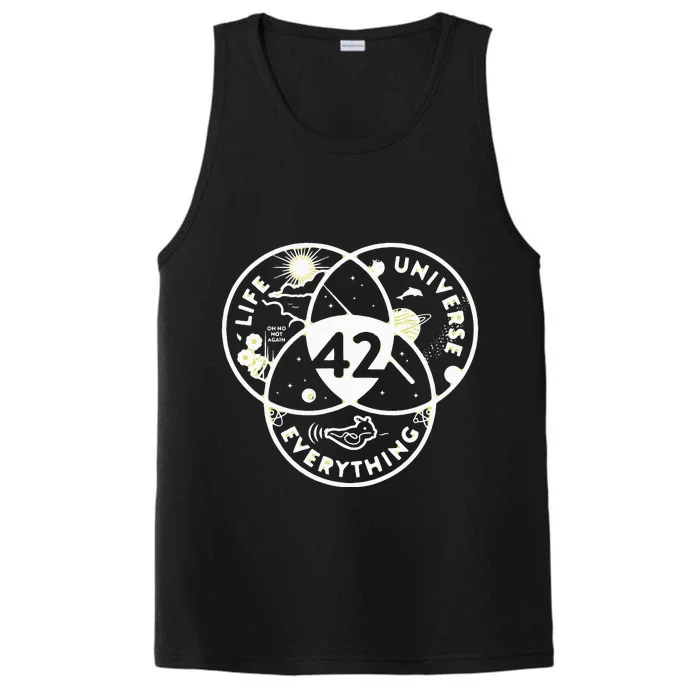 The Answer To Life The Universe And Everything 42 Performance Tank