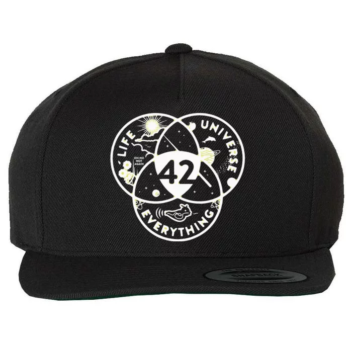 The Answer To Life The Universe And Everything 42 Wool Snapback Cap