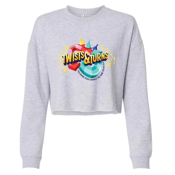 Twist And Turns Fowling Jesus Changes The Game Cropped Pullover Crew