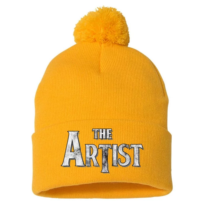 The Artist Pom Pom 12in Knit Beanie