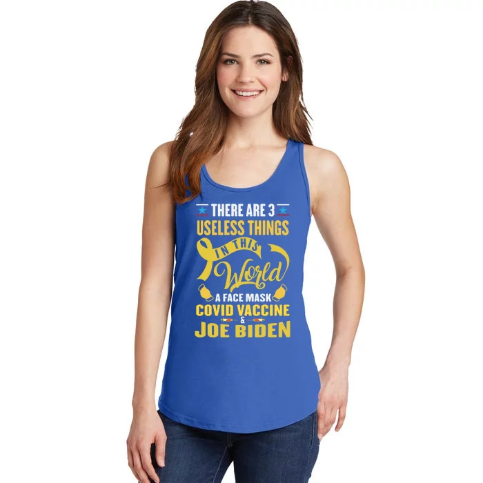 There Are Three Useless Things In This World Quote Funny Gift Ladies Essential Tank