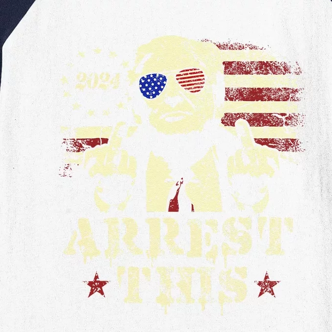 Trump Arrest This American Flag 4th Of July Baseball Sleeve Shirt